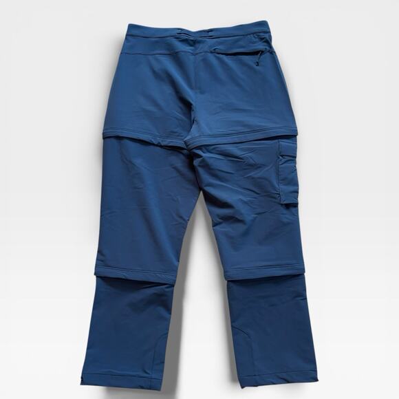 The North Face Bridgeway Zip Off Pants Women’s 12 Blue Hiking Convertible NWT - Picture 3 of 8